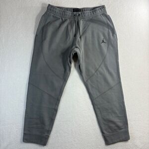 Y2K Jordan Joggers Men 2XL Gray Sweatpants Tapered Relaxed Basketball Casual VTG